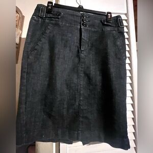 ONE SONG Denim Pencil Skirt with pockets